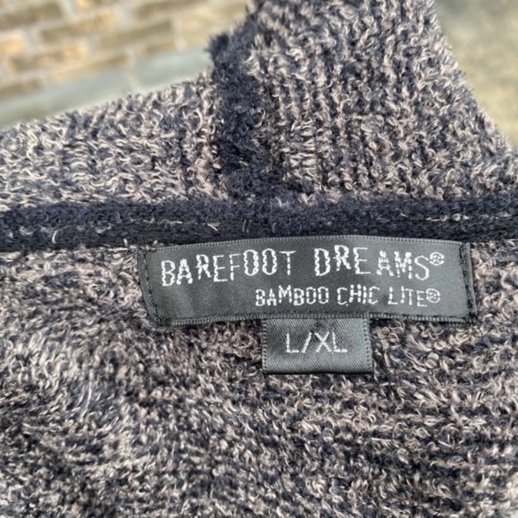 Barefoot Dreams Cozy Chic Lite Calypso Waterfall Draped Wrap Cardigan - Picture 4 of 5